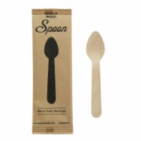 Packnwood  4.3 in. Mini Wooden Spoon&#44; Wrapped in Paper Wrapper