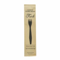 Packnwood  7.3 in. Heavy Weight Wooden Fork&#44; Wrapped in Paper Wrapper