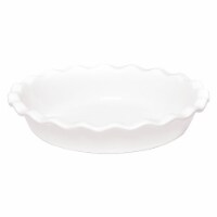 Emile Henry Round Ceramic Pie Dish Kitchen Bakeware Pan Perspective: Main