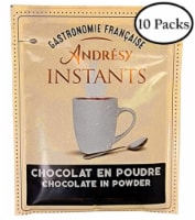 Andresy A L'Ancienne Instant Chocolate powder in 10 individual serving packets