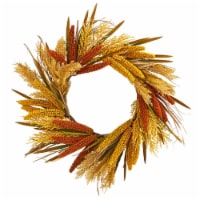 25 inch Sorghum Harvest Artificial Wreath Perspective: Main