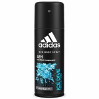 Adidas Ice Dive Deodorant 5 Fl Oz / 150Ml Spray Developed With Athletes & Cool T