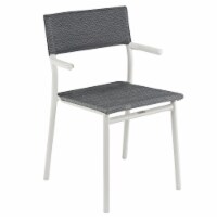 Lafuma Batyline Duo ORON Durable Outdoor Armchair, Sand/Obsidian (Set of 2)