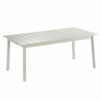 Lafuma ORON Extendable 10 Person Outdoor Aluminum Garden Dining Table, Sand