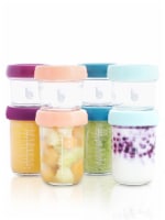 Babymoov Babybowls Glass (x8) 4x 4oz + 4x 8oz glass bowls.