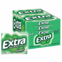 Extra Spearmint Sugarfree Chewing Gum 15 Count Pack of 10 Perspective: Main