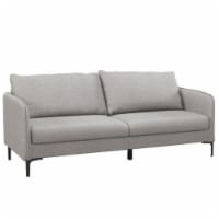 Hivvago Modern 76 Inch Loveseat Sofa Couch for Apartment Dorm with Metal Legs-Gray Perspective: Main