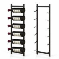 Hivvago Rust proof Wall Mounted Wine Rack for 6 or 9 Bottles-M Perspective: Main