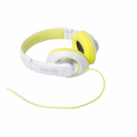 Binaural Design Lime / White Headset with 40mm Speaker at 20Hz - 20kHz, Over Head, On Ear