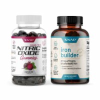 Beet Root Sugar Free Nitric Oxide Gummy & Blood Builder Iron Supplement - Bundle