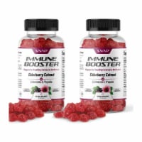 Elderberry Gummies Immune Support Chews Vitamin C, Echinacea Extract - 2 Pack