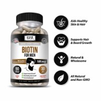 Kaya Naturals Mens Biotin Promotes Beard Growth Hair Growth Healthy Skin Metabolic Booster 60 Capsules Fred Meyer