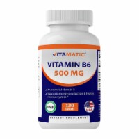 Vitamatic Vitamin B6 (Pyridoxine HCI) 500 mg - 120 Vegetarian Tablets