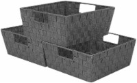 Kitcheniva Woven Basket Bin Set - Gray