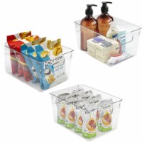 Kitcheniva Clear Plastic Storage Bin Container Set - 3 Pack