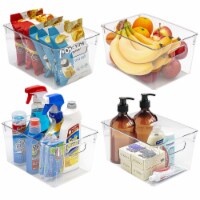 Kitcheniva Clear Plastic Storage Bin Container Set - 4 Pack