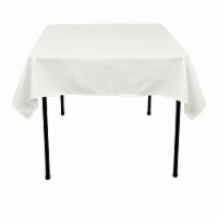 Kitcheniva Polyester Square Tablecloth 52'' x 52'', White