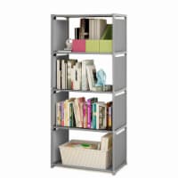 Kitcheniva Corner Bookshelf Storage Organizer Rack, 4 Cube