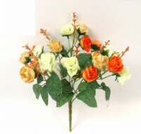 Kitcheniva Artificial Rose Flower Bouquet Sunset Red
