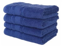 Kitcheniva Ultra Super Soft 100% Cotton Bath Towels Navy Blue 4 Packs