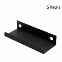 Kitcheniva Finger Edge Pull Out Door Handle Matte Black 2", 5 Packs Perspective: Main
