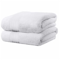 Kitcheniva 100% Soft Cotton Bath Towel Set of 2, White