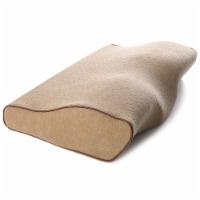 Kitcheniva 1 Pack Orthopedic Memory Foam Sleep Pillow Contour Cervical Neck Support - Camel
