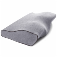 Kitcheniva 1 Pack Orthopedic Memory Foam Sleep Pillow Contour Cervical Neck Support - Gray
