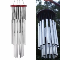 Kitcheniva 31.5 Outdoor Windchimes Soothing Melodic Tones - Silver With 27 Tubes
