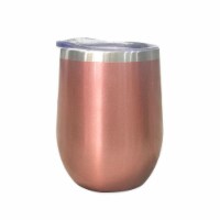 Kitcheniva Stainless Steel Wine Tumbler - 4 Pack Rose Gold