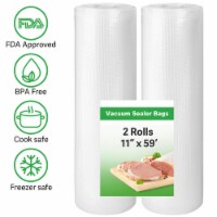 Kitcheniva Vacuum Sealer Bags Food Saver 11" x59" 2 Rolls