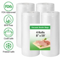 Kitcheniva Vacuum Sealer Bags Food Saver 8" x59" 4 Rolls