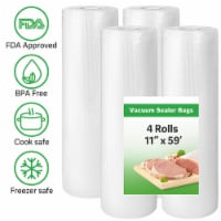 Kitcheniva Vacuum Sealer Bags Food Saver 11" x59" 4 Rolls