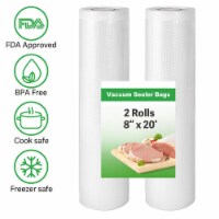 Kitcheniva Vacuum Sealer Bags Food Saver 8" x20" - 2 Pack