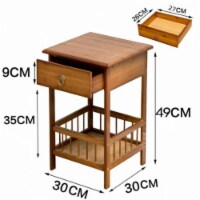 Kitcheniva Bamboo Side Table - 19in