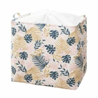 Kitcheniva Rectangular Laundry Basket - Pink Leaves