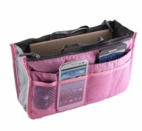 Kitcheniva Multi-Pocket Travel Handbag Organizer - Pink