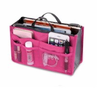 Kitcheniva Multi-Pocket Travel Handbag Organizer - Rose Pink