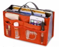 Kitcheniva Multi-Pocket Travel Handbag Organizer - Orange