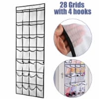 Kitcheniva Over Door Shoe Organizer Rack 28 Grids - White
