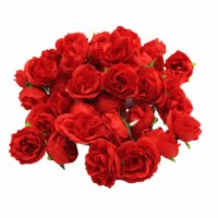 Kitcheniva Artificial Silk Bulk Bouquet Flowers - Red