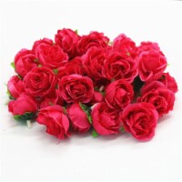Kitcheniva Artificial Silk Bulk Bouquet Flowers - Rose Red