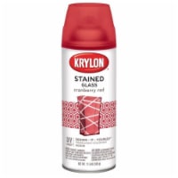 Krylon Translucent Stained Glass Spray Paint - Cranberry Red