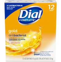 Dial Antibacterial Deodorant Bar Soap Gold - 12 Bars