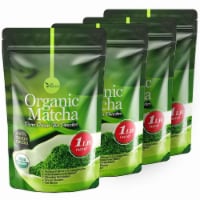 Organic Matcha Green Tea Powder Unsweetened 1 Lb - 4 Pack