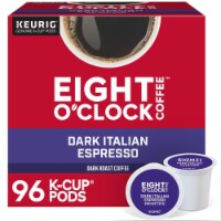 Eight O'Clock Coffee K-Cup Pods 96 Count - Dark Italian Espresso