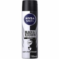Nivea Men Deodorant Spray 150mL 6 Pack - Invisible Black & White