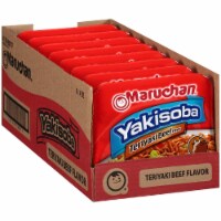 Maruchan Yakisoba Teriyaki Beef Japanese Noodles - Pack of 8