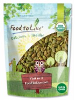 Food To Live Organic Dry Roasted Pumpkin Seeds With Himalayan Salt - 0.5 Lb