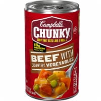 Campbell's Chunky Soup, Beef with Country Vegetables 18.8oz - 12 Cans